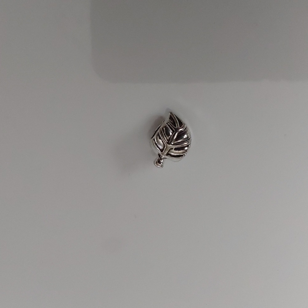 Leaf Charm for European Style Bracelets Fits Pandora Systems
